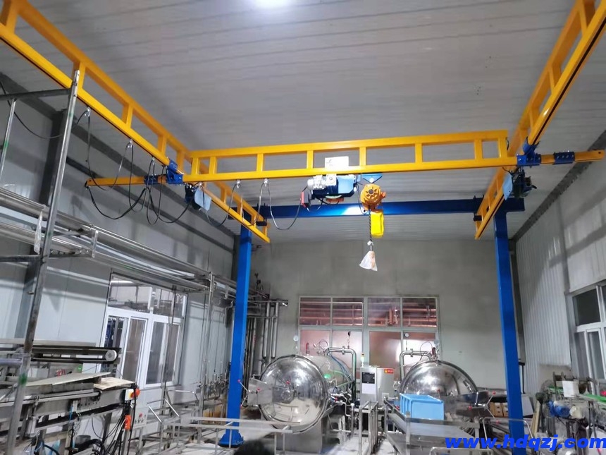 剛性組合式懸掛起重機、剛性軌道